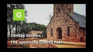 Sermon  Church fast [upl. by Sola]