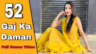 52 Gaj Ka Daman  Haryanvi Song  Renuka Panwar  Full Dance Video by Muskan Kalra [upl. by Ram175]