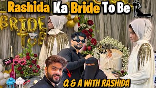 Rashida Ka Bride To Be 😍 Q amp A With Rashida  Zeeshan Ka Pyaar  Abresh amp Zeeshan [upl. by Nahrut]