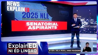 News ExplainED 66 na senatorial aspirants  Frontline Tonight [upl. by Sudderth84]