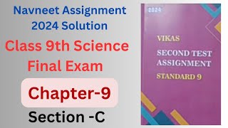 Class  9th Science Assignment March 2024 Assignment for Science SectionC  English Medium  GSEB [upl. by Stav350]