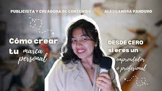 Cómo crear tu MARCA PERSONAL desde CERO si eres un EMPRENDEDOR o PROFESIONAL [upl. by Hemingway]