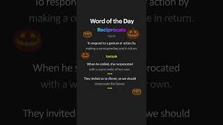 What Does Reciprocate Mean Find Out Fast english wordoftheday englishlanguage [upl. by Sioux986]