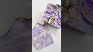 LAVENDER CHAMOMILE SOAP💜 lavender soapmaking coldprocesssoap soap creative art diy soapart [upl. by Molloy]