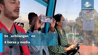 Extranjeros turistean en el Cablebús en Iztapalapa [upl. by Sinnej781]