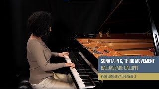 Chenyin Li plays Galuppis Sonata in C Third Movement [upl. by Ellmyer454]