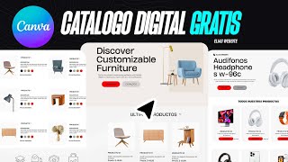 Como Crear un CATALOGO DIGITAL GRATIS en CANVA 2024 ✅ CREA TU TIENDA ONLINE EN CANVA para PRODUCTOS [upl. by Nylimaj411]