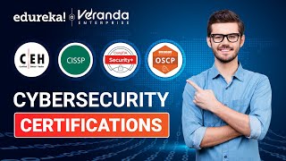 🔥 Cybersecurity Certification  Top 5 Cybersecurity Certifications To Get In 2024  Edureka [upl. by Moshell]