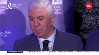 Ger Cunningham on Hurling Championship changes  BGE U21 Team of the Year [upl. by Bertold]