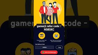 gamerji refer code shorts [upl. by Srevart]