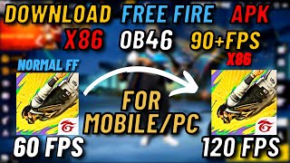 FREE FIRE X86 OB46 APK DOWNLOAD  FIX LAG AFTER OB46 FREE FIRE UPDATE  AMAZON APP STORE [upl. by Ilellan]