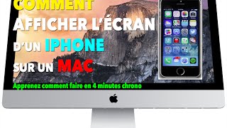 TUTORIEL comment afficher et enregistrer lécran dun Iphone sur un Mac [upl. by Corsiglia]