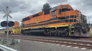 PNWR 3053 Arriving at Wilkesboro Rd Coupling with 3003 [upl. by Tema]