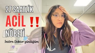 DOKTOR NÖBET VLOG Acil Serviste yaşananlar 🧑‍⚕️ [upl. by Chud1]