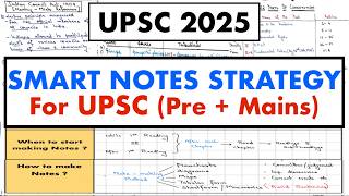 UPSC NOTES STRATEGY  Your Notes will decide Your UPSC Rank Next Year thinkbasicfolks [upl. by Lady870]