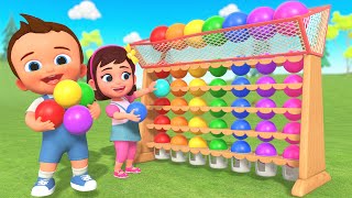 Learning Colors for Children with Wooden Plot Toy Balls Game  Kids Educational Toys Fun Activities [upl. by Silverman]