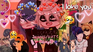 mlb react to 💙marichat 💜 PolishEnglish💗🤩 [upl. by Lleksah]