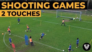 3 Fun 2 Touch Shooting Games  Soccer Drills  Football Exercises [upl. by Salohcin80]