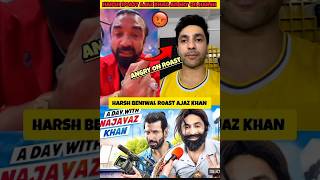 Harsh Beniwal Roast Ajaz Khan 😱  harsh beniwal vs ajaz khan shorts [upl. by Miles]