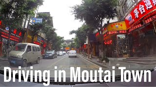 Driving in Moutai Town Renhuai Zunyi Guizhou China 駕車旅行自駕遊在中國貴州省遵義市仁懷市茅台鎮 [upl. by Anabal391]