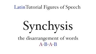 Synchysis Figures of Speech [upl. by Yoho]