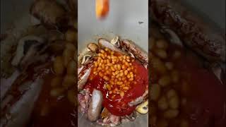 SAUSAGE amp BAKED BEAN CASSEROLE  Ninja Foodi Recipe sausage bakedbeans familymeals ninjafoodi [upl. by Cy495]