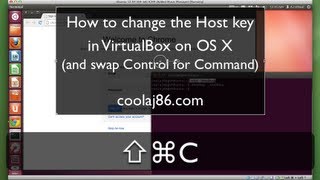 How to change the Host key in VirtualBox on OS X and swap Control for Command [upl. by Kcid]