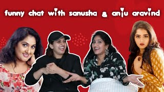 Sanusha santhosh amp Anju aravind latest interview  Marathakam  vishnu unnikrishnan  bibin george [upl. by Samoht]