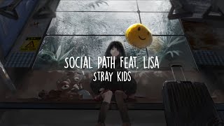 Stray Kids 「Social Path feat LiSA」Lyrics Video [upl. by Harhay805]