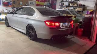 F10 535i gets full exhaust [upl. by Yorke505]