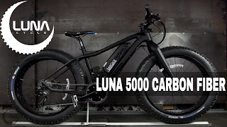 Luna 5000 Carbon Fiber 2000w Mid Drive Fat EBike [upl. by Ralf]