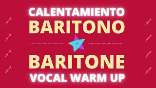 6 ejercicios de vocalización para BARÍTONO  Calentamiento de voz [upl. by Gazzo]