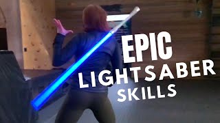 EPIC LIGHTSABER SKILLS  Real Life Jedi MUST WATCH [upl. by Engamrahc]