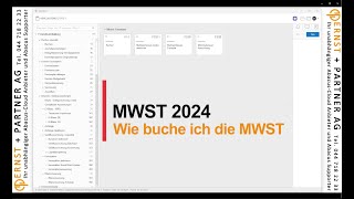 MWST Sätze 2024 im Abacus buchen im Jahr 2023 [upl. by Richers21]