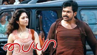 Paiyaa Movie Scenes  Tamanna reunites with Karthi in the end  Karthi  Tamanna  Jagan [upl. by Legnalos]