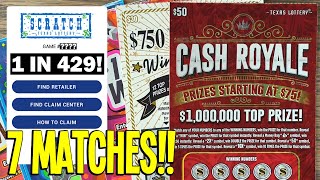 7 MATCHES  BIG WIN 💰 220 TEXAS LOTTERY Scratch Offs [upl. by Ardnoet564]