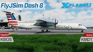 XPlane 12  FlyJSim Q4XP  How to Use VNAV  Xometry KMDT [upl. by Yemrej]