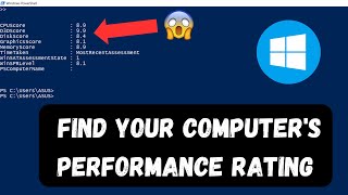 How to Check Your Computers Performance Score Is Your PC TopTier [upl. by Tybie]