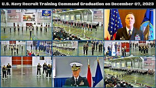 US Navy Recruit Training Command Graduation on December 07 2023 [upl. by Brelje678]