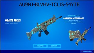 Fortnite  Le code pour avoir le revêtement Courroux de Courroux [upl. by Trefler]