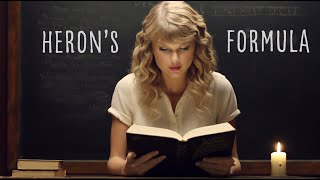 Taylor Swift DERIVES Herons Formula [upl. by Evyn]