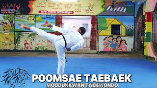 WT taekwondo poomsae teabaek  teabaek poomsae  black belt 3rd dan form  teabaek poomsae  WTF [upl. by Thorny984]