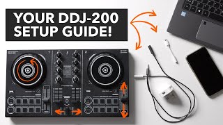 Getting started with the Pioneer DJ DDJ 200  Beginners Set Up Guide [upl. by Lleret]