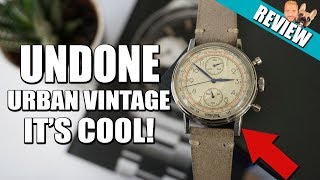 Customizable Vintage Inspired Chronograph  Undone Killy Watch Review [upl. by Lundt]