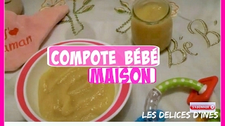 recette compote bébé pommepoirebanane à la cannelle [upl. by Harahs]