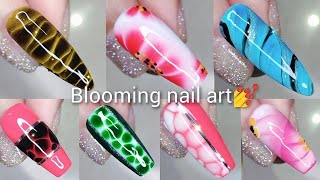 12 Blooming gel nail art  Simple nail art designs❣️💅nails nailart naildesign nailpolish nail [upl. by Kelam]