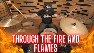 THROUGH THE FIRE AND FLAMES  Dragonforce  DRUM COVER [upl. by Novah619]