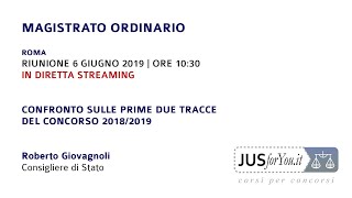 JUSforYou  Riunione 6 Giugno 2019 [upl. by Llerrac]