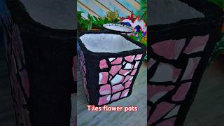 tiles flowerpot easy method gamla shorts video gardening pots [upl. by Zena905]