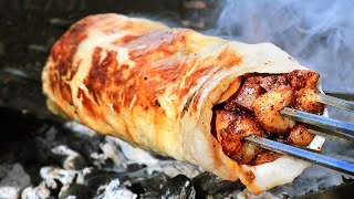 Amazing TURKISH STREET FOOD Recipe  Lamb Liver Skewers Kebab Wrapped in Caul Fat [upl. by Pacien]